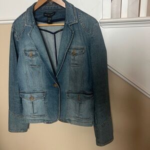 New York & Company Blue Jean Jacket
